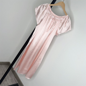 19 <span class=keywords><strong>mmi</strong></span> lụa sexy lỏng nightdress đơn giản thoải mái tằm C lụa nhà quần áo búp bê ăn mặc ngắn tay áo nightdress cho phụ nữ - Product Image 6