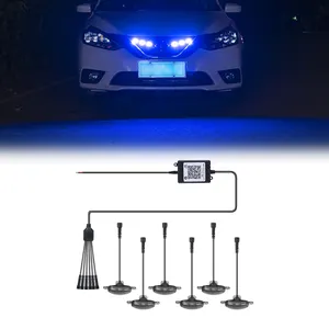 5W Led Mid-Grid Flitslamp Dagrijlicht Universeel Rgb Voor Grille Licht Waarschuwingssignaal Licht