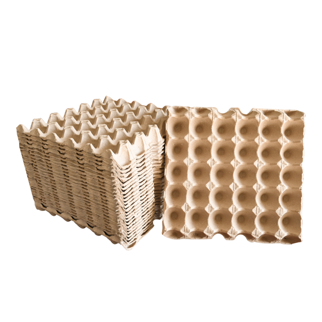 Environmental Protection Brown Recycled Egg Trays Egg Flats 30-Cell Synthetic Paper Biodegradable Hexagon Eco-Friendly Plate