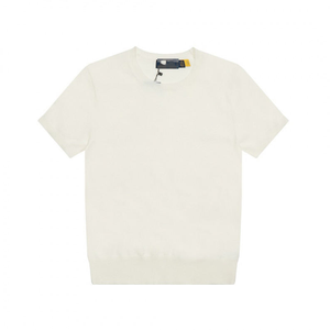 Maglietta MUTIAN alta qualità girocollo a maniche corte T-Shirt da <span class=keywords><strong>donna</strong></span> ricamata T-Shirt da <span class=keywords><strong>donna</strong></span> lavorata a maglia # RL-019 - Product Image 1