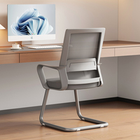 Chaise de salle de réunion visiteur en maille blanche ergonomique de luxe personnalisée pour bureau de direction