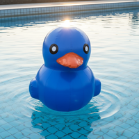 BOYAN Canard géant gonflable en forme de pain d'épices pour Noël - Décoration de piscine en PVC pour piscines intérieures et extérieures