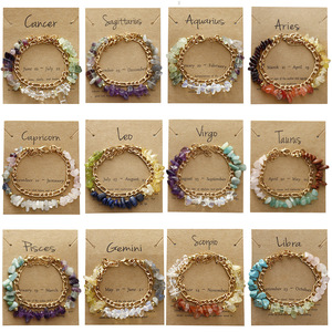 Pulsera de Piedras Naturales Hecha a Mano con Constelaciones, Peridoto y Lapislázuli, Joyería Tejida de Doble Capa para Mujer - Product Image 2