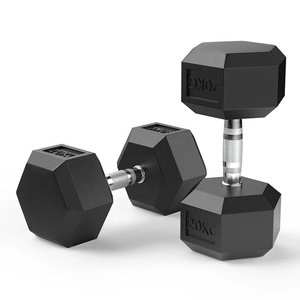 Coating <b>20kg</b> Hexagon Home Gym <b>Dumbbell</b> Set for Arms & Body Muscle Building & Cardio Exercises for Men & Women - Product Image 4