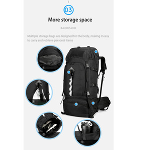 Conjunto de mochila 2 en 1 personalizada, mochila impermeable de gran capacidad, senderismo, Camping, deportes al aire libre, mochila de senderismo, bolsa de viaje - Product Image 5