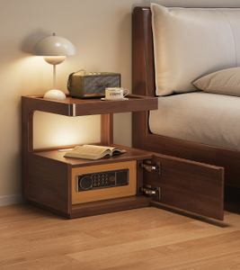 Coffre-fort européen de luxe en bois massif avec lecteur d'empreintes digitales pour villa, hôtel, stockage d'objets de valeur haut de gamme - Product Image 2