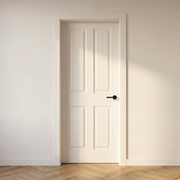 Portes intérieures modernes en polymère blanc apprêté, panneaux moulés, étanches, pour salon, chambre, bureau, hôtel, haute qualité, livraison rapide