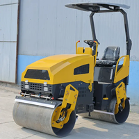 La Chine Mini 1,8 tonne LTC2018 double rouleau de route à tambour compacteur manuel