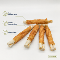 Bâtonnets de poulet au collagène en forme de papillon Joberill |   Friandises dentaires pour chiens saveur lait, longue durée, élimination du tartre, riches en protéines