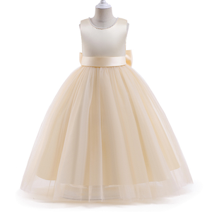 Nuovo Arrivo: Abito da Principessa per Bambine con Collo a O, Vestito da Sposa Bianco con Strass Luccicanti e Tulle per Ragazze di 10 Anni - Product Image 2