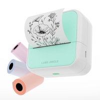 Printer Saku Thermal Grosir Kecepatan 50-70mm/s Resolusi 203dpi Printer Mini Berwarna Kompatibel Android Mobile A4 Stok 12mm