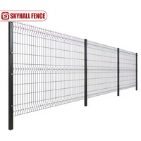 Valla de metal soldada con flexión en V galvanizada para escuelas Canchas deportivas Parques Jardines