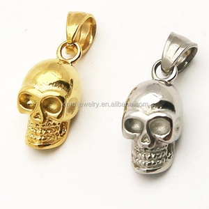 Collar Deportivo Casual con Colgante de Calavera de Acero Inoxidable Barato para Hombre, Chapado en Oro de 18K - Product Image 5