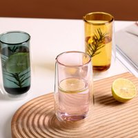 Ensemble de tasses à café en verre borosilicate à double paroi avec logo personnalisé pour le thé et les boissons