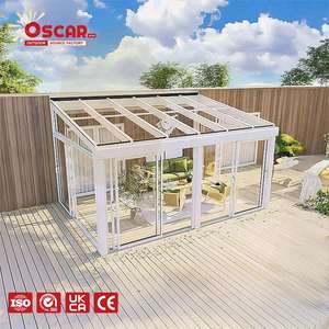 Nouvelle conception de véranda préfabriquée autoportante en aluminium 10x12 <span class=keywords><strong>pour</strong></span> patio, jardin, terrasse - Similaire à une serre en verre - Product Image 1
