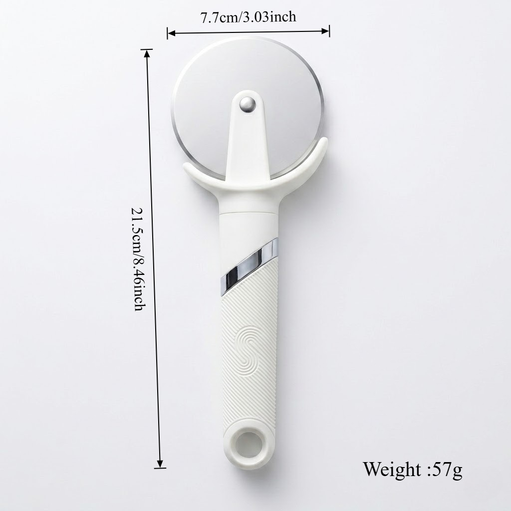 Roller Pizza Slicer White