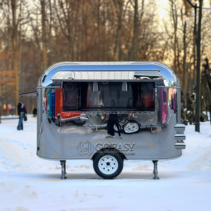 New Arrival 13ft Length Stainless Steel Eco-Friendly Rust Resistant <strong>Ice</strong> <strong>Cream</strong> Food <strong>Trailer</strong> with Full Kitchen for Outdoor Use - Product Image 1