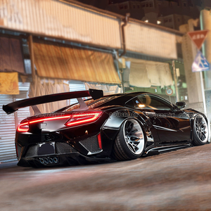Fibre de carbone LB Style Bodykit Avant Lèvre Latérale Jupes Diffuseur Arrière pour <span class=keywords><strong>Acura</strong></span> <span class=keywords><strong>NSX</strong></span> (NC1) 2017-2021 Ailes Latérales Arrière - Product Image 6