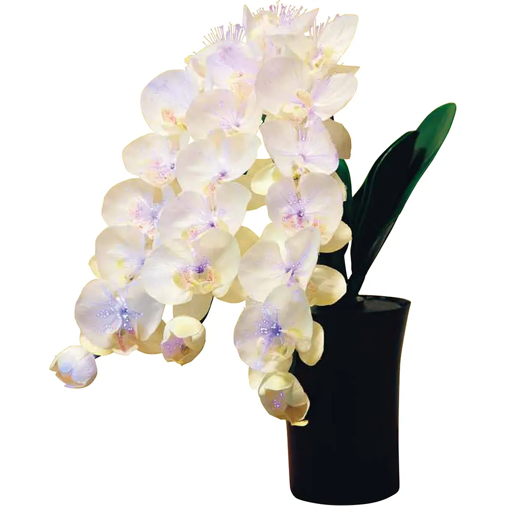 Phalaenopsis calla lily ledライトアップクラウンデコレーション造花