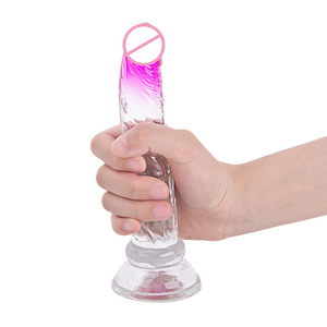 Hot Selling 7,5 Zoll Thin Jelly <span class=keywords><strong>Dildo</strong></span> Sexspielzeug für Frauen Künstliche Dick Penis Zauberstab Saugnapf Adult <span class=keywords><strong>Mini</strong></span> <span class=keywords><strong>Dildo</strong></span> Sexual Tools - Product Image 5