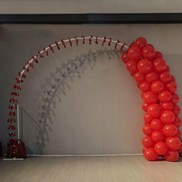 Arche de ballons auto-gonflante, colonnes de fond de scène, support réutilisable, décoration de fête gonflable, montage rapide, vente en gros