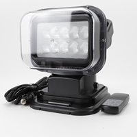 Epistar-Luz LED de búsqueda para campo de granja, Faro de luz LED 4x4 de 50w, 7 pulgadas, 12V, 24V, 360 grados, Control remoto inalámbrico