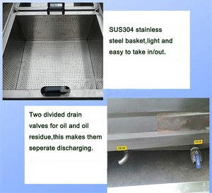 Thương mại chiên máy chất lượng cao <span class=keywords><strong>Tempura</strong></span> <span class=keywords><strong>Fryer</strong></span> snack bar nhà hàng - Product Image 5