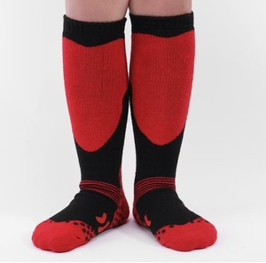 <span class=keywords><strong>Chaussettes</strong></span> de <span class=keywords><strong>ski</strong></span> de sports d'hiver pour enfants Laine chaude Long Crew avec fond en laine épaisse Technique déodorante tricotée - Product Image 4