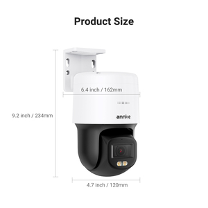 Caméra IP tourelle PT <span class=keywords><strong>ANNKE</strong></span> 3K 5MP AI intelligente à double éclairage ColorPro vision nocturne PoE, caméra de surveillance extérieure réseau CCTV - Product Image 5