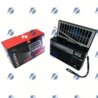 Kts Ktf-1440 Taşınabilir 2 İnç Su Geçirmez Güneş Enerjili Dış Mekan Hoparlörü Kablosuz AM/FM 3 Bantlı Radyo El Feneri USB TF Pil