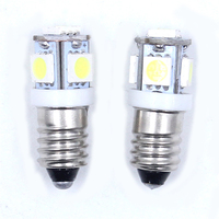 Neue E10 5SMD 5050 LED-Glühbirne 12V Auto-Taschenlampe Signallampe Anzeigeleuchte Rasenbeleuchtung Warnleuchte