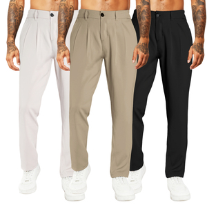 Gingtto ICO tinta unita all'ingrosso Vintage formale <span class=keywords><strong>pantaloni</strong></span> dritti in <span class=keywords><strong>lino</strong></span> cotone Casual Chino <span class=keywords><strong>pantaloni</strong></span> - Product Image 1