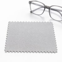 Chiffonnette de nettoyage pour verres de lunettes 80x60mm en microfibre personnalisée pour lentilles optiques, emballage de détail, fourniture OEM ODM