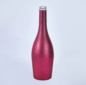 Botella <span class=keywords><strong>de</strong></span> Vidrio Reutilizable para Vodka, Champán, Licores y Ginebra, con Recubrimiento Electrolítico en Color Dorado, Azul y Verde - Product Image 4