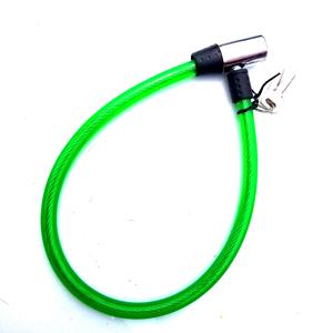 Cadenas de vélo antivol durable en métal vert avec clé, pour usage extérieur - Product Image 1
