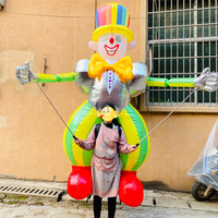 Nouveauté 2026 : Costume de mascotte gonflable de clown de 3,5 m en PVC imperméable et tissu Oxford pour performance de clown gonflable
