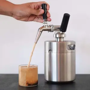 Homebrew Nitro soğuk demlemek kahve makinesi 304 paslanmaz çelik fıçı kahve makinesi kiti