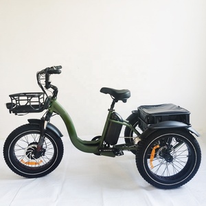 <span class=keywords><strong>Vélo</strong></span> électrique à trois roues motrices avant 2025 avec panier 750w gros pneu Cargo <span class=keywords><strong>vélo</strong></span> électrique - Product Image 4