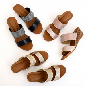 Sandales compensées Xuanhui, nouvelle collection été, style bohème, souples, plateforme romaine 5 cm, pour femmes et dames - Product Image 1