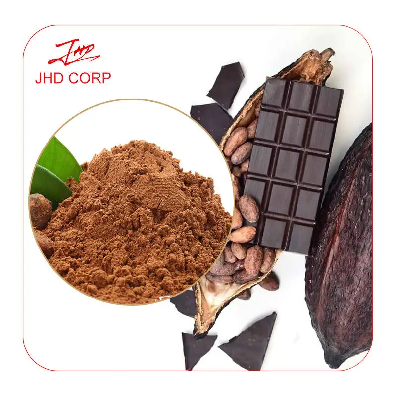 JHD Wholesale Organic Raw Chocolate Powder Alkalized Black Cocoa Powder 10-12%