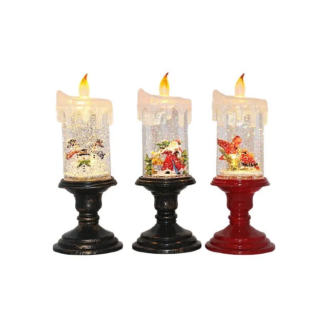 2022 Christmas Gifts Indoor Home Decoration Supplies Waterproof Led Candle Light:Santa Snowman Red Bird