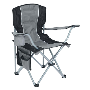 Cadeira Dobrável Reforçada para Praia e Piquenique com Braços Rígidos, Estrutura de <span class=keywords><strong>Metal</strong></span> e Tecido Oxford, para Pesca, Acampamento e Atividades ao Ar Livre, Modelo Ferradura - Product Image 2