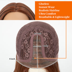 Perruques en fibre synthétique Kanekalon en gros, perruques à bonnet mono, perruques frontales en dentelle, perruques monofilament pour femmes - Product Image 4