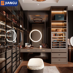 modern wardrobe with dressing table built-in Clever & Stunning Wardrobe Designs With Built-In Dressers