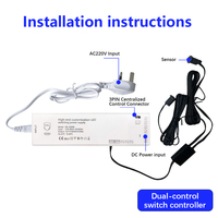 Alimentation à découpage LED QM 36W 60W 100W 150W DC12V/24V IP20 pour mini-bandes lumineuses