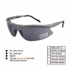 Kính an toàn ANSI Z87 +, chống sương mù, chống trầy xước, đền có thể điều chỉnh, kính bảo vệ rõ ràng, kính phòng thí nghiệm - Product Image 2