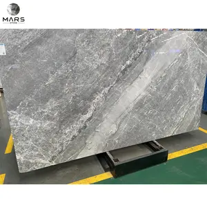 Factory Price Keynes Grey Marble Natural Gray Stone Polished Big Slabs Building Material
