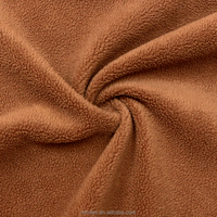 OEKO Tex 100% Polyester Tricot Solide Pile Peluche Fourrure Tissu Écologique Respirant Isolation pour Peluche Faire Doublure Filles