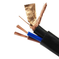 Cable Coaxial RG59 Siamés para CCTV con 2 Hilos de Alimentación, 75 Ohmios, Cubierta de PVC Trenzada de Cobre para Instalación de Cámaras de Seguridad