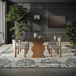 طاولات طعام حديثة من الفولاذ المقاوم للصدأ مع أرفف للأثاث-سعر المصنع في فوشان - Product Image 3